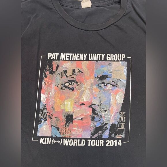 Pat Metheny Unity Group Kin World Tour 2014 Graphic T-shirt Women Medium Black - Picture 2 of 7
